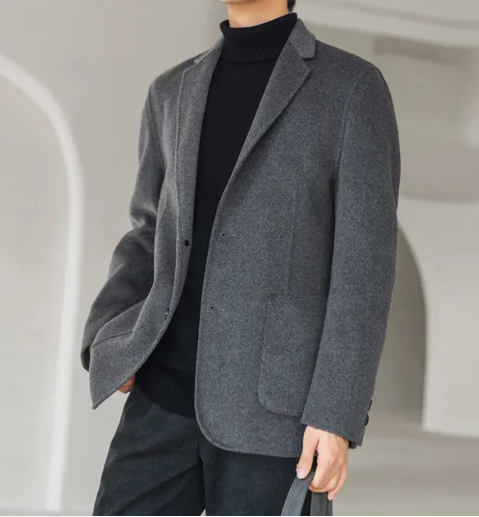 全毛面料男士西服上衣，西服定制